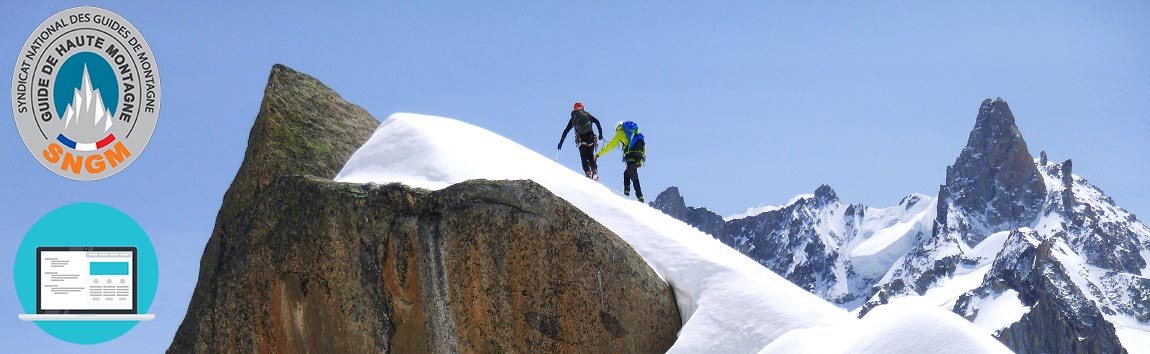 guide de haute montagne chamonix | création de site internet